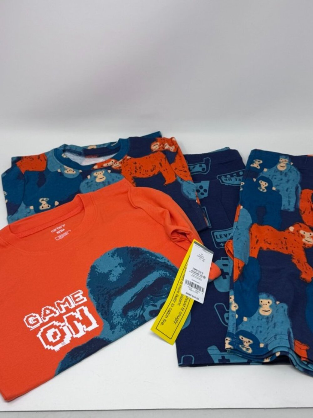 2 Sets Carters Boys Pajama, Short Sleeve & Shorts Size youth 10